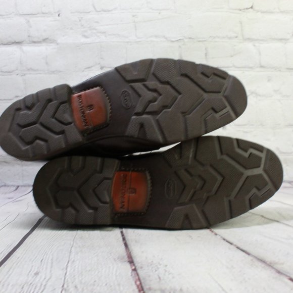 Bostonian Brown Leather Lace Up Oxfords Chukka Dress Shoes Size 13 Medium - Picture 9 of 9